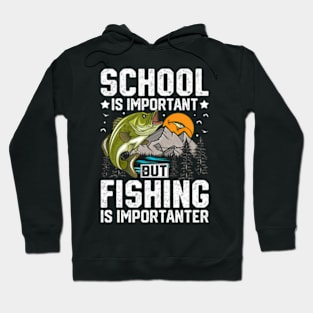 Fishing School Bass Fish Fisher Hoodie